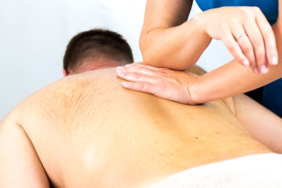 elbow back massage photo